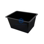 Sink, Large, Polypropylene Plastic Black for Pharma & Lab
